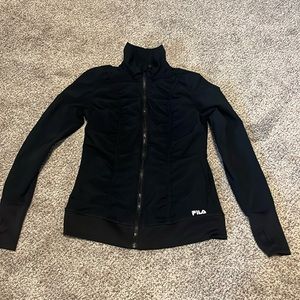 Fila Black Zip Up - Extra Small